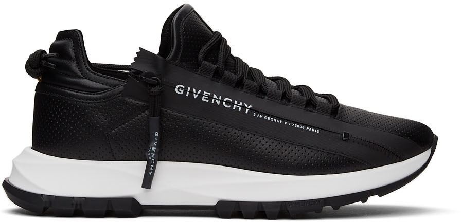 Photo: Givenchy Black Spectre Zip Low Sneakers