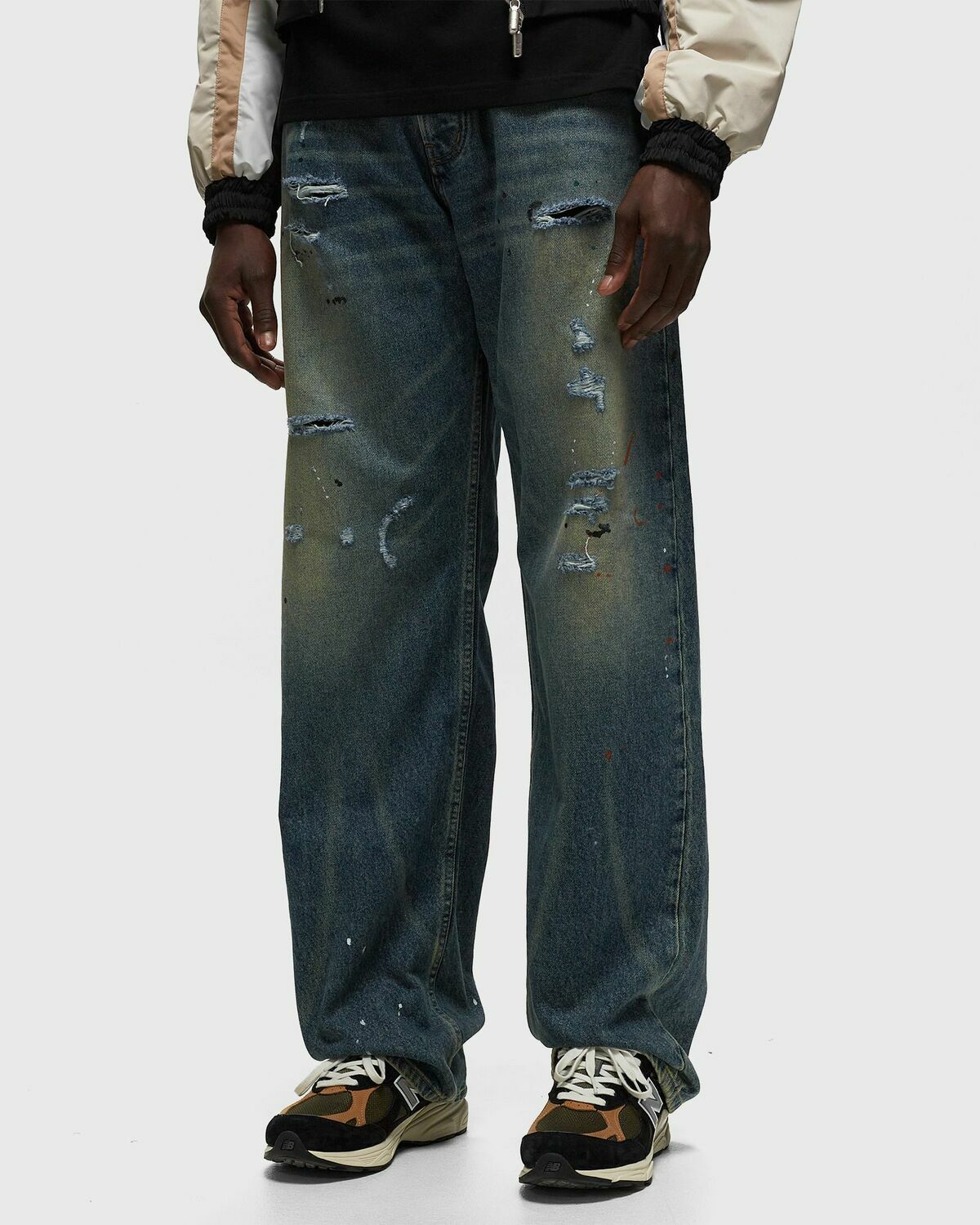 Rhude Rhude Wide Leg Denim Blue Jeans Rhude