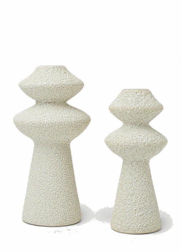 Photo: Set of Two Jagger Candle Holders in Cream