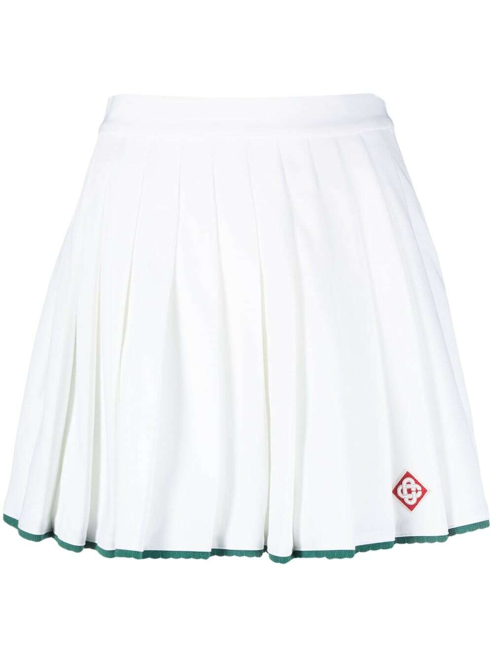 Casablanca Women's Casa Sport Boucle Mini Skirt in White Casablanca