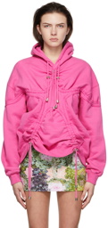 Collina Strada SSENSE Exclusive Pink Deadstock Cotton Hoodie