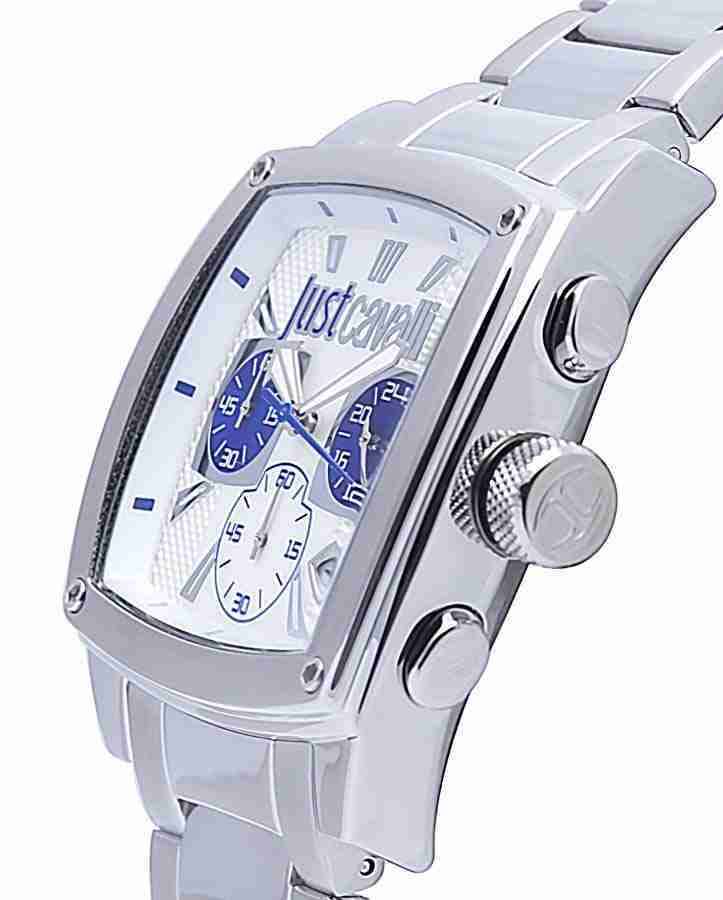 Just Cavalli Pulp Silver Dial Mens Watch R7273583002