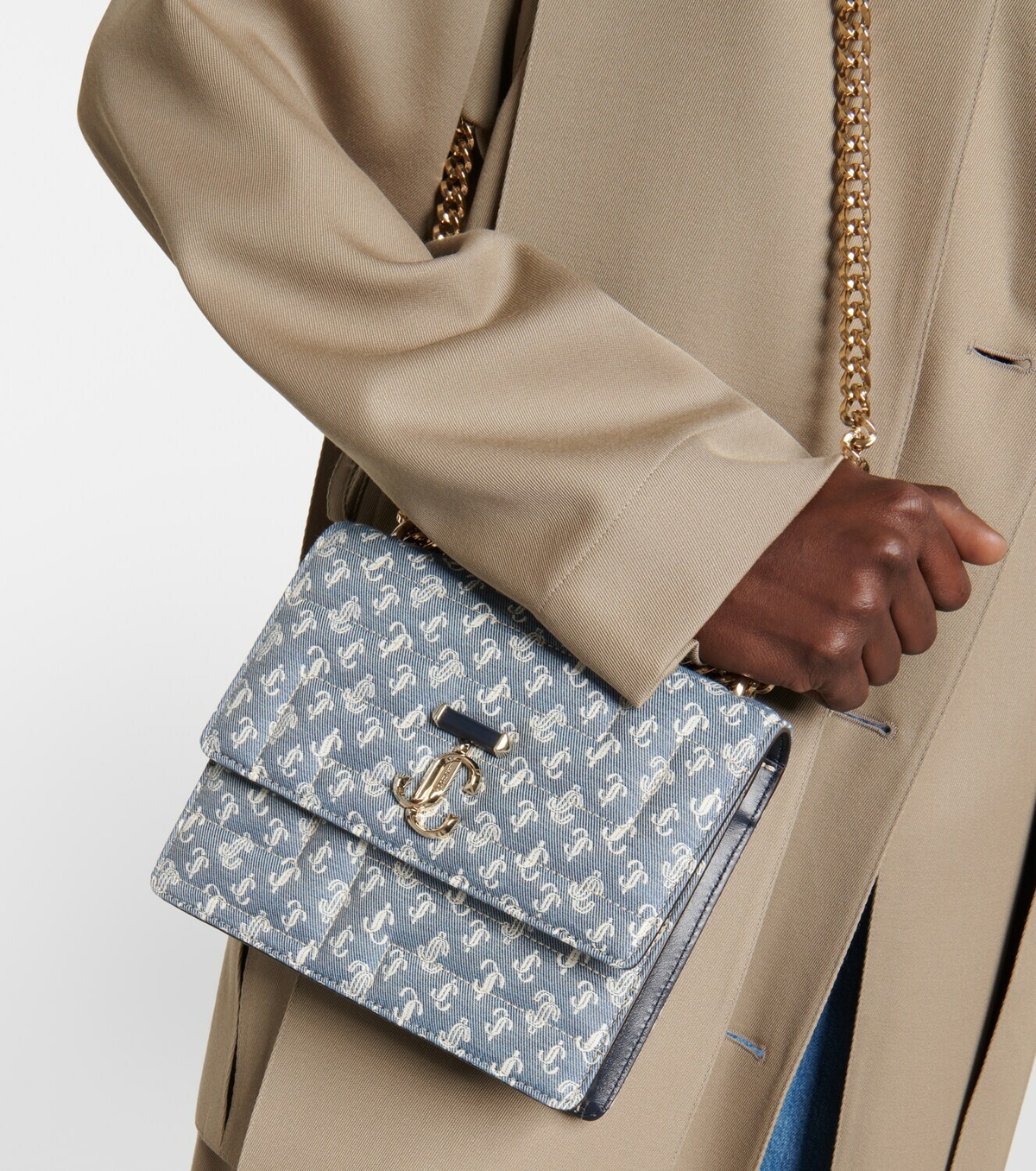 Jimmy Choo - Varenne denim shoulder bag Jimmy Choo