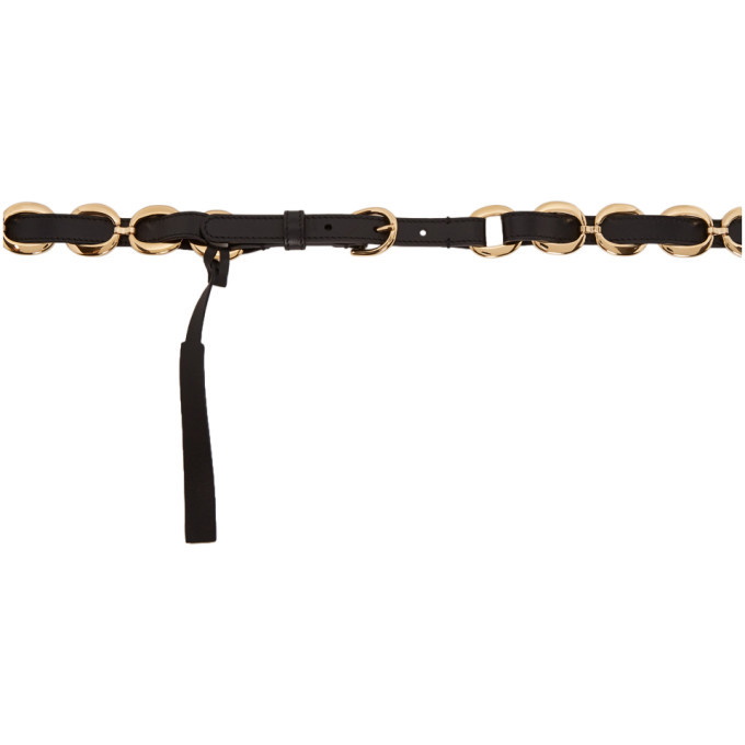 Photo: Gucci Black and Gold Round Buckle Belt