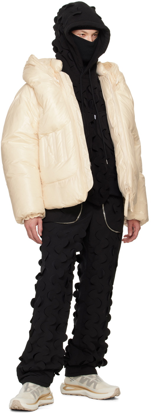 Juntae Kim Off-White Quilted Spiral Down Jacket