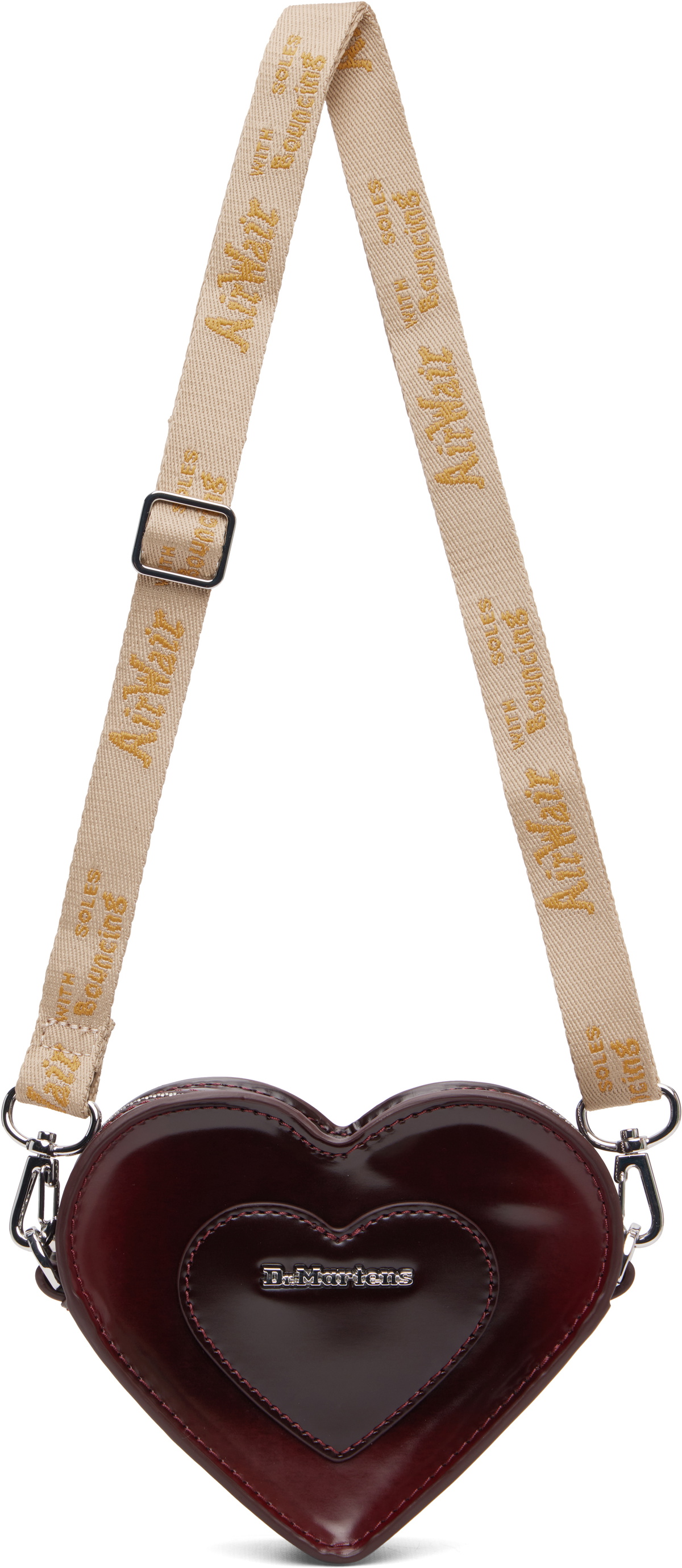Dr. Martens Burgundy Mini Heart Bag
