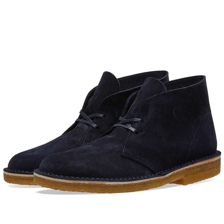 Photo: Clarks Originals Desert Boot - Made in Italy Blue