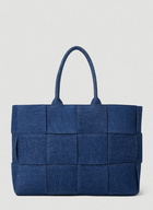 Bottega Veneta - Arco Denim Tote Bag in Blue