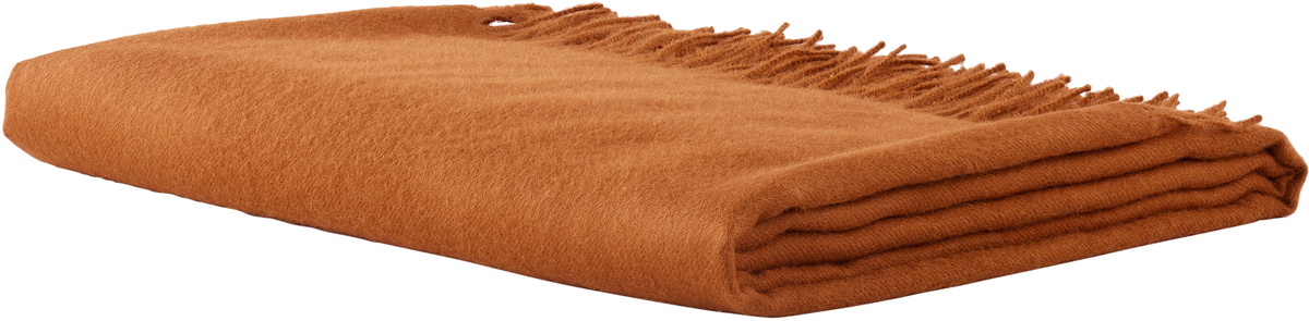 Soho Home Orange Maria Alpaca Throw