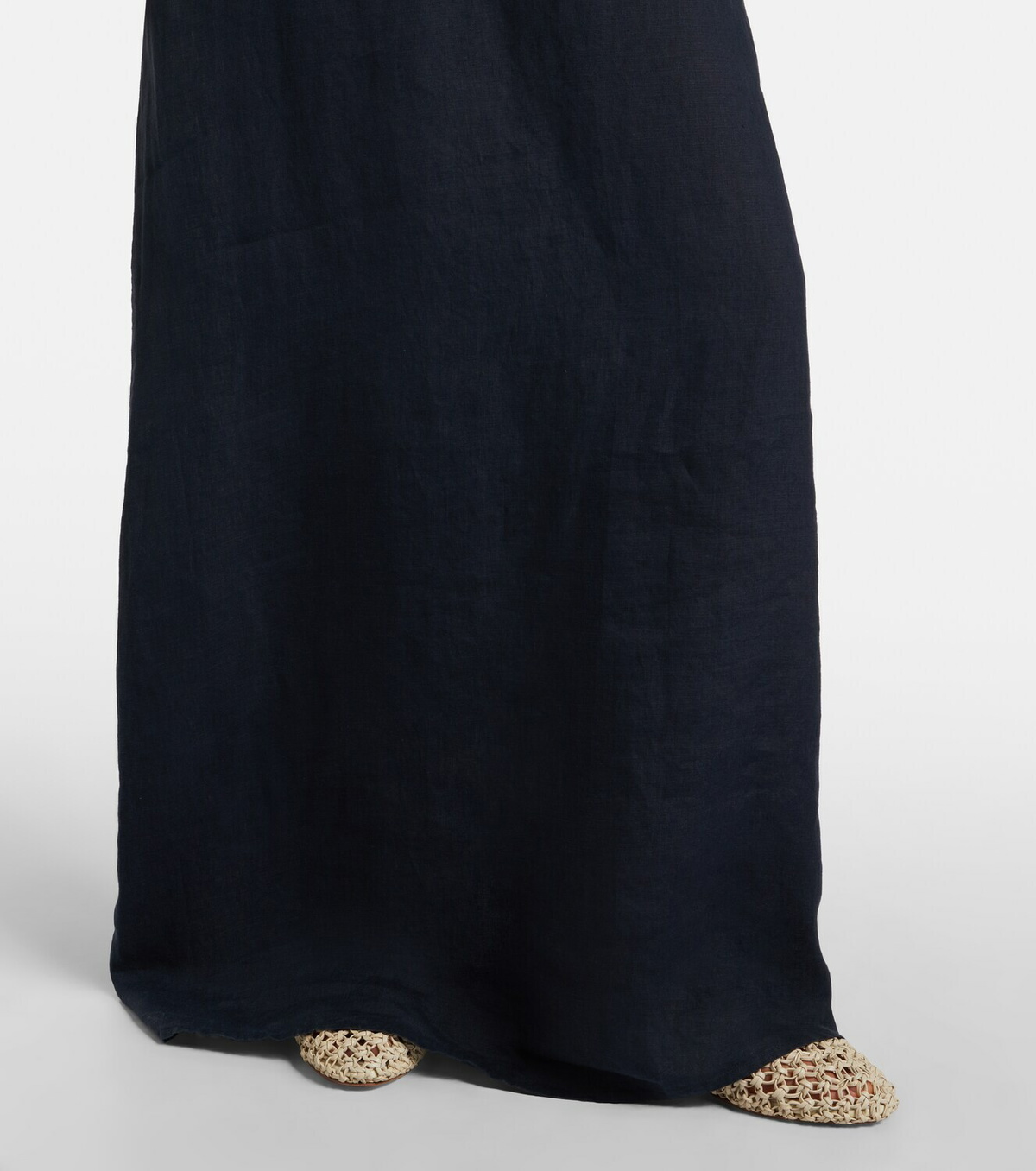 Nili Lotan Lelia halterneck linen maxi dress