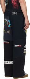 Marine Serre Black Regenerated Graphic Sweatshirts Sweatpants
