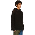 NAMESAKE Black Oversized Knit Elwood Hoodie