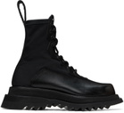 Julius Black Double-Sole Combat Boots
