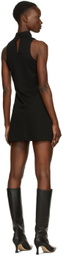 Wandering Black Jersey Short Dress