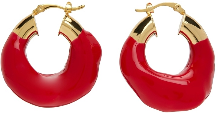 Photo: éliou Red Claret Hoop Earrings