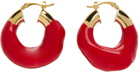 éliou Red Claret Hoop Earrings