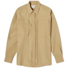 Alexander McQueen Men's Clean Pocket Overshirt in Beige