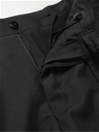 Ermenegildo Zegna - Slim-Fit Tapered Wool Trousers - Black