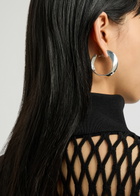 Agmes Daphne Sterling Silver Hoop Earrings - One Size