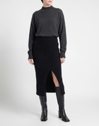 Baserange Womens Midi skirt in Black