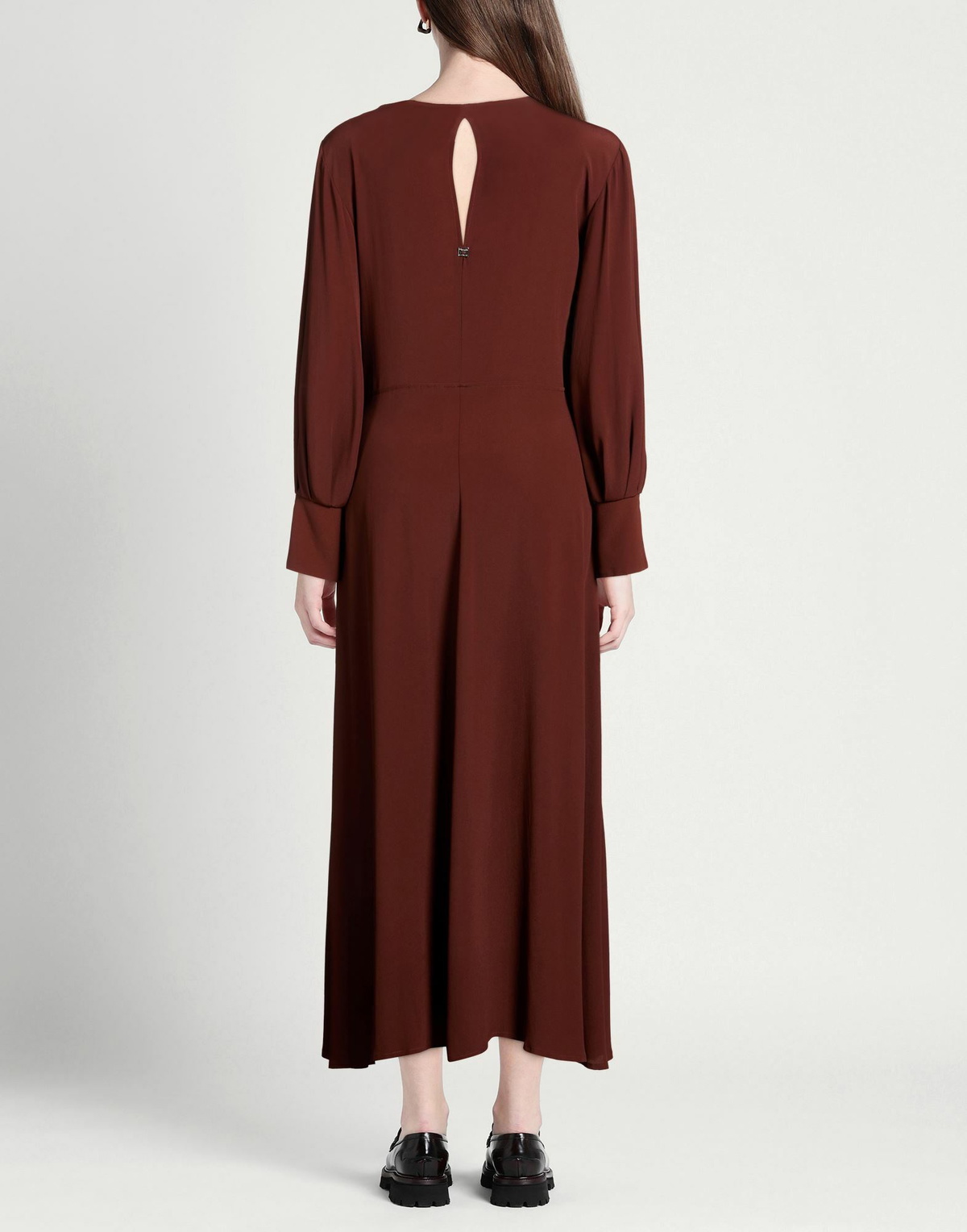 Manila Grace Womens Maxi dress in Brown