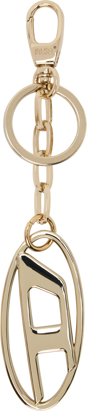 【DIESEL】Holy C Logo Keyring Gold Diesel Black Hissu Evo Keychain Diesel