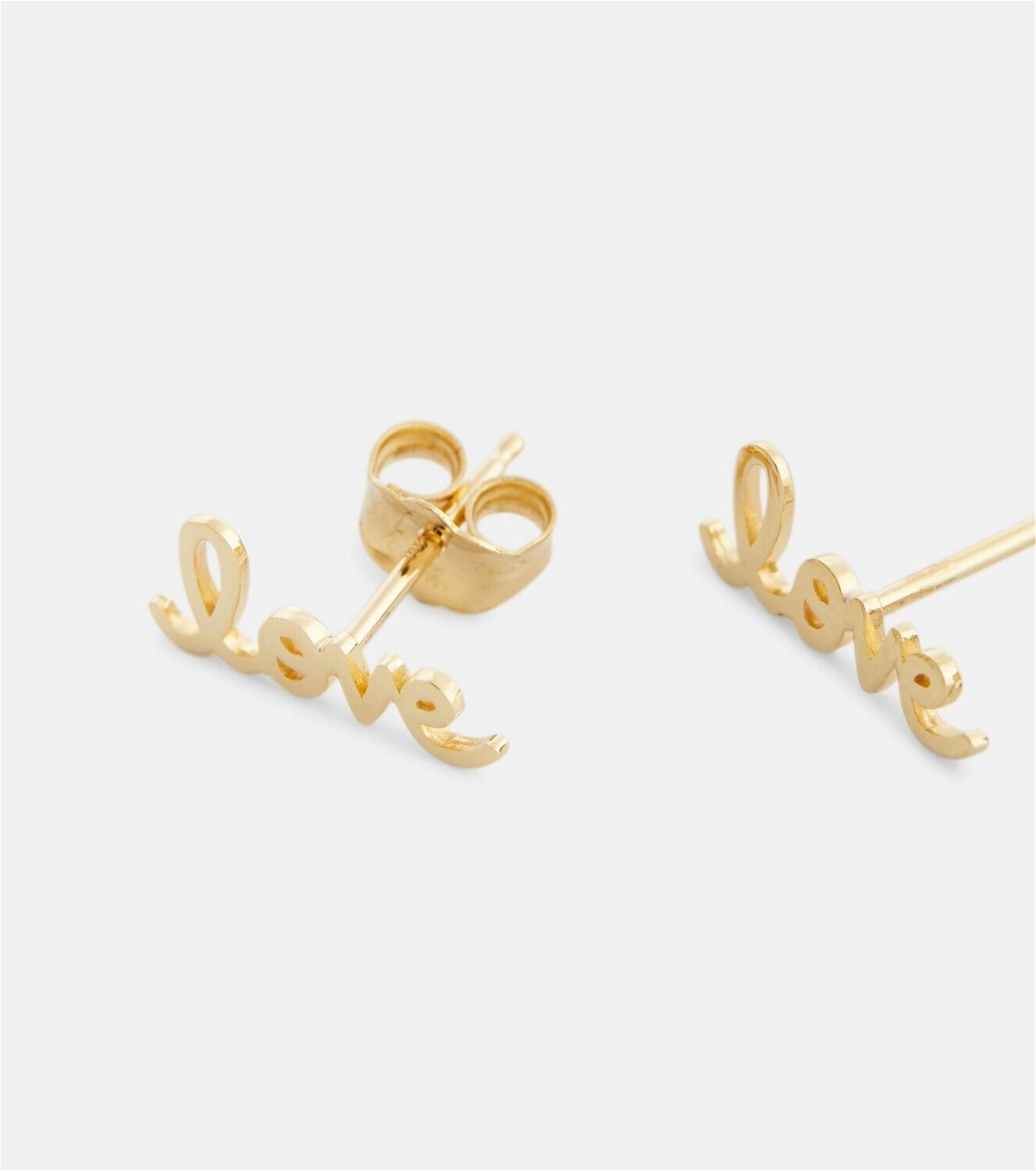 Sydney Evan Love 14kt gold stud earrings