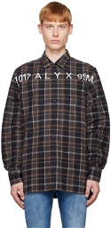 1017 ALYX 9SM Brown Plaid Shirt