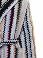 Missoni curt Multicolor Bathrobe With Zig Zag Motif In Cotton