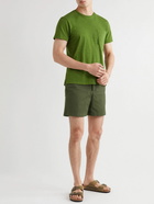 Orlebar Brown - Bulldog Cotton-Blend Twill Shorts - Green