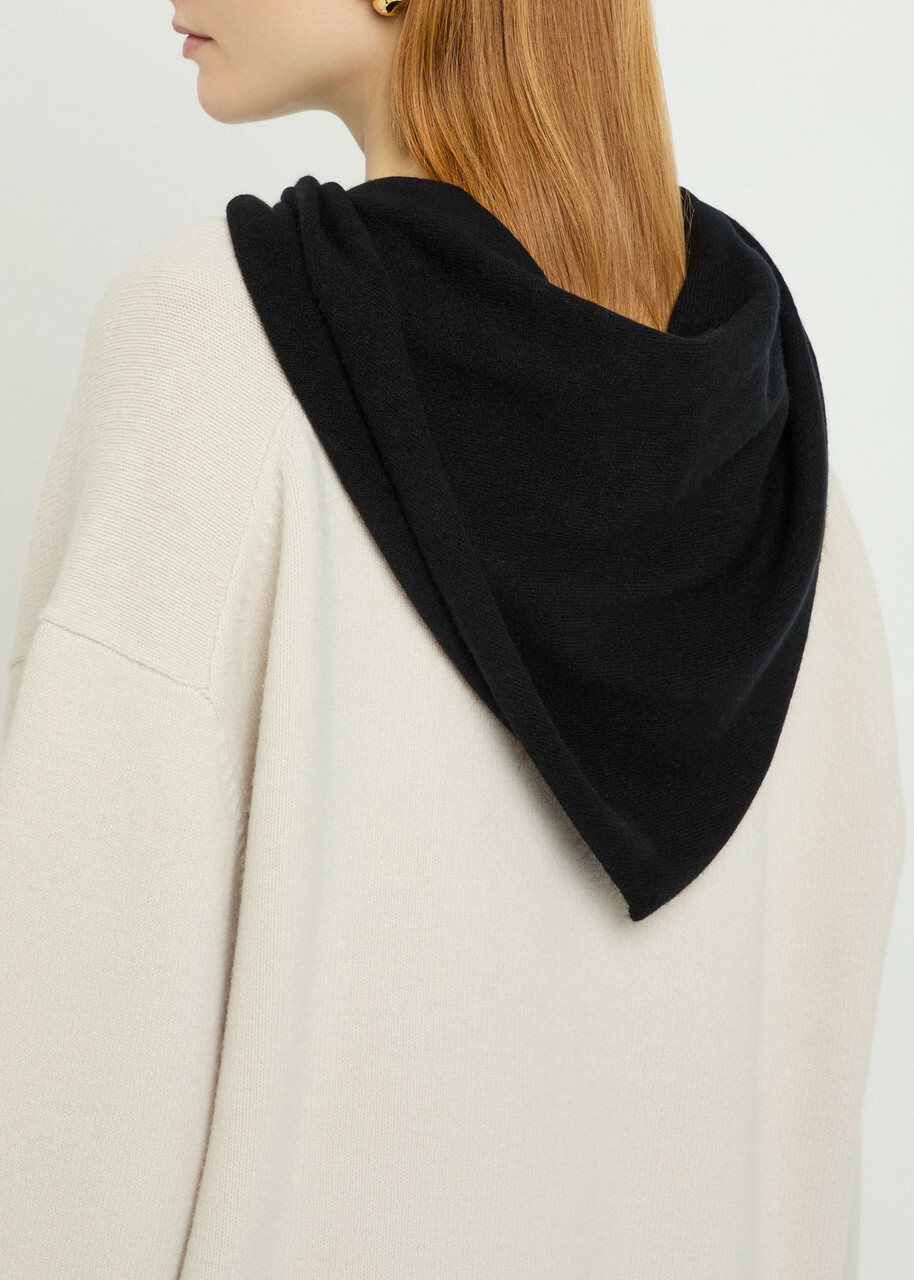 Extreme Cashmere N°35 Bandana Cashmere-blend Triangle Scarf - Black - One Size
