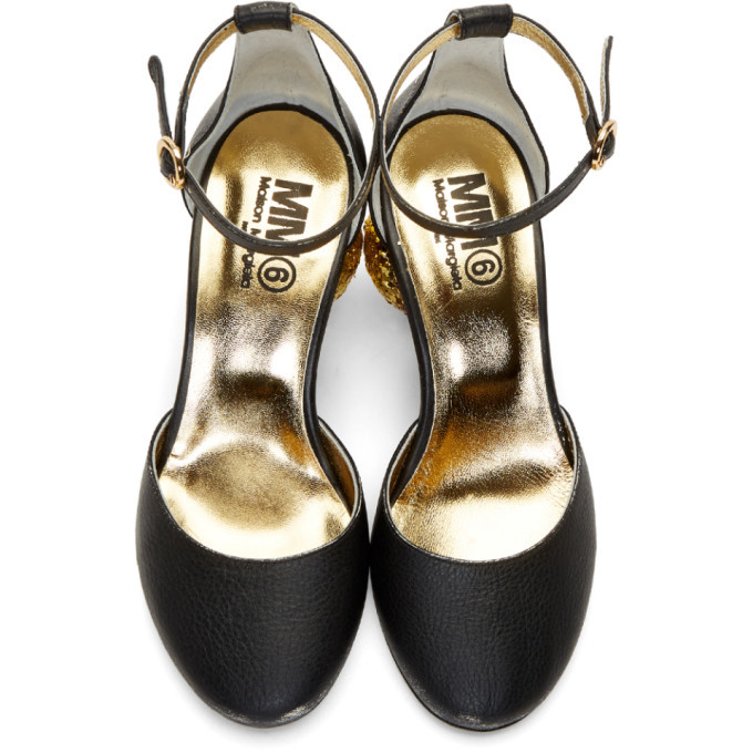 【関税＆送料込み】Mm6 Maison Margiela With Heel MM6 Maison Margiela 22AW 6StampShoes Leather Pumps Shoes 38