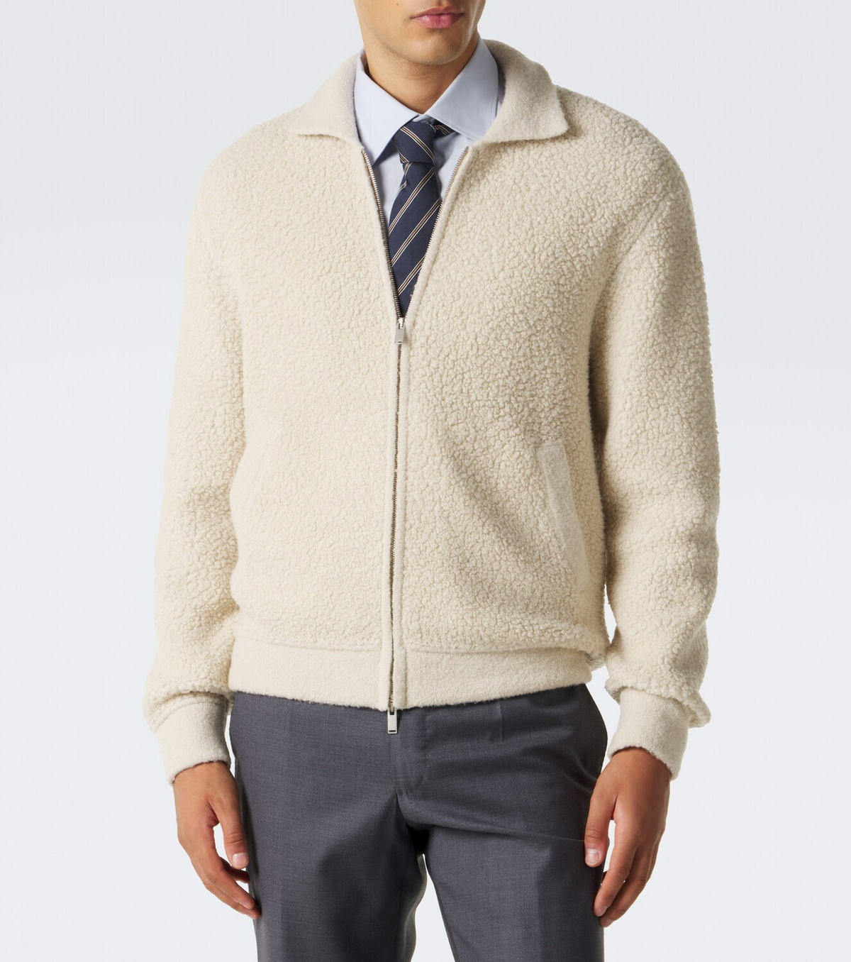 Lardini Teddy wool-blend jacket