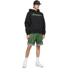 Psychworld Black and Green Snake Logo Hoodie