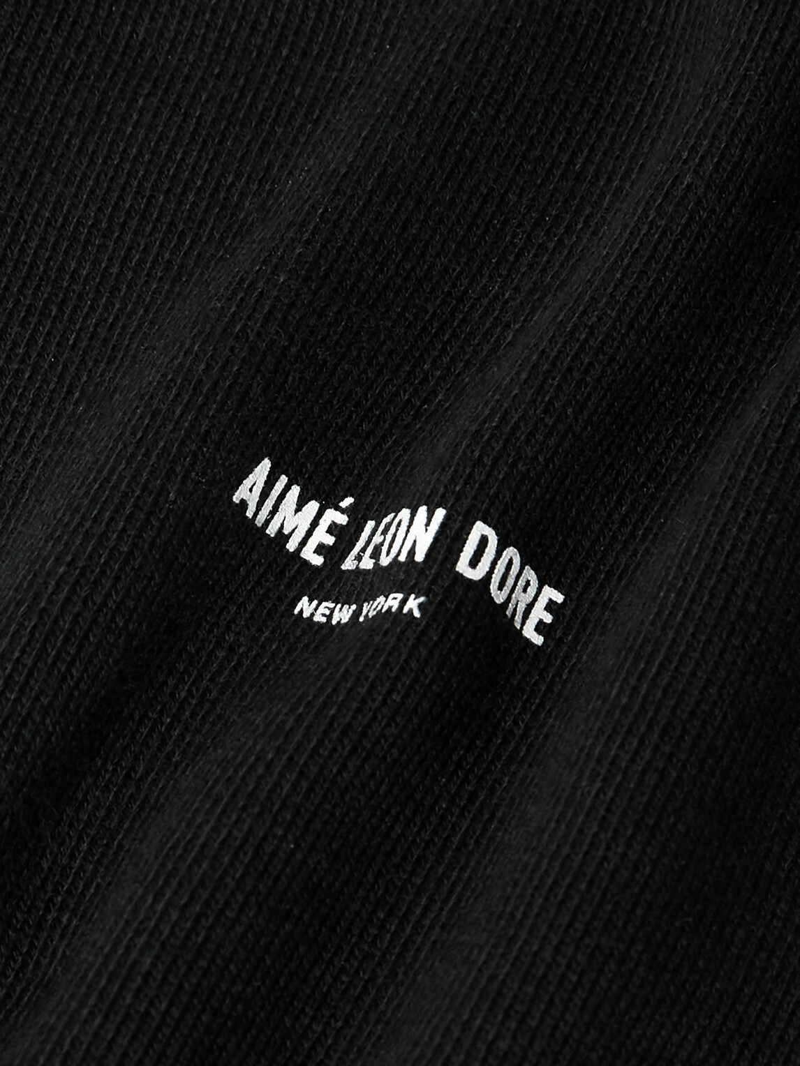 Aimé Leon Dore - Logo-Print Cotton-Jersey Sweatshirt - Black