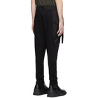 The Viridi-anne Black Panelled Cargo Pants