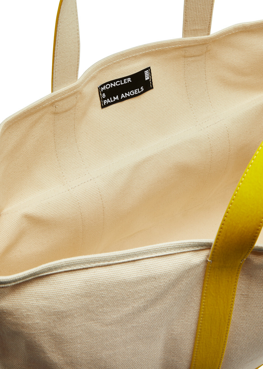 ショルダーバッグ MONCLER GENIUS X 8 MONCLER PALM ANGELS Logo Canvas Tote Bag Moncler Genius 8 Moncler Palm Angels Canvas Tote