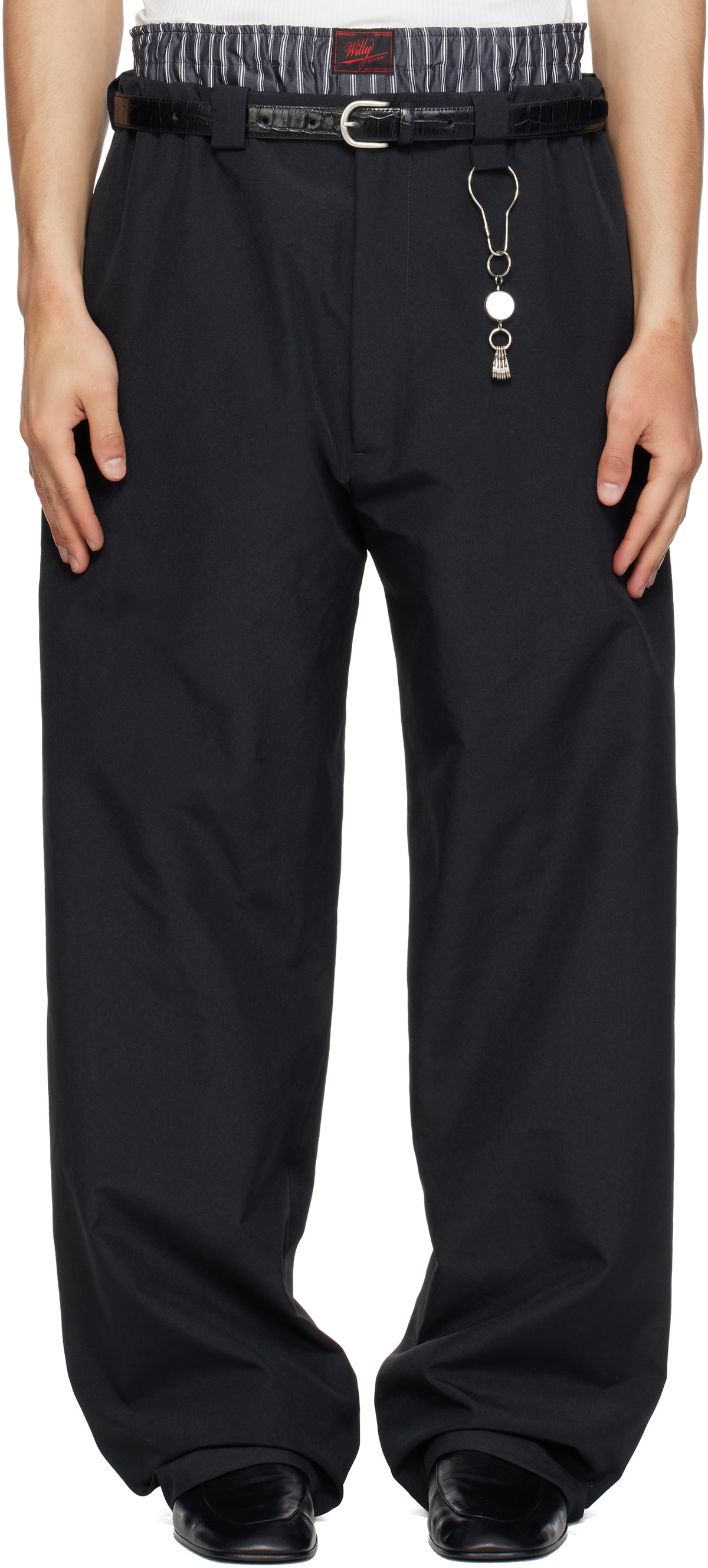 WILLY CHAVARRIA Black Toluca Trousers