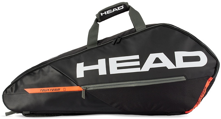 Photo: HEAD Black & Orange Tour Team 6R Tennis Bag