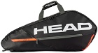 HEAD Black & Orange Tour Team 6R Tennis Bag