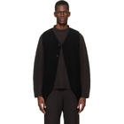 HOMME PLISSÉ ISSEY MIYAKE Black Tuxedo Pleats Vest