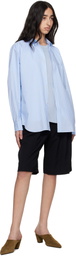 Comme des Garçons Shirt White & Blue Gingham Shirt