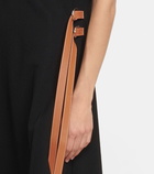 Loewe Belted wool crêpe midi dress