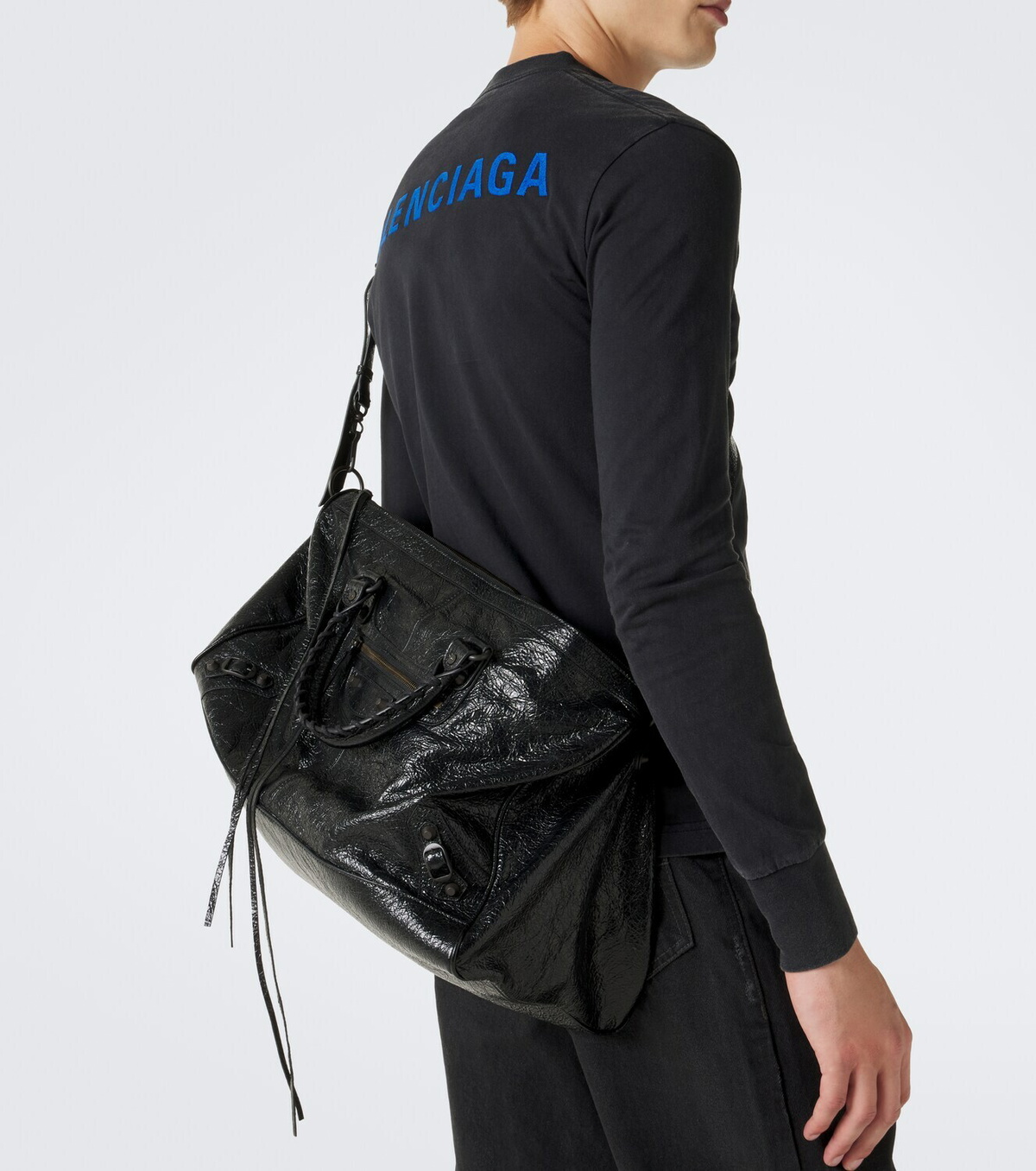 Balenciaga Le City leather tote bag