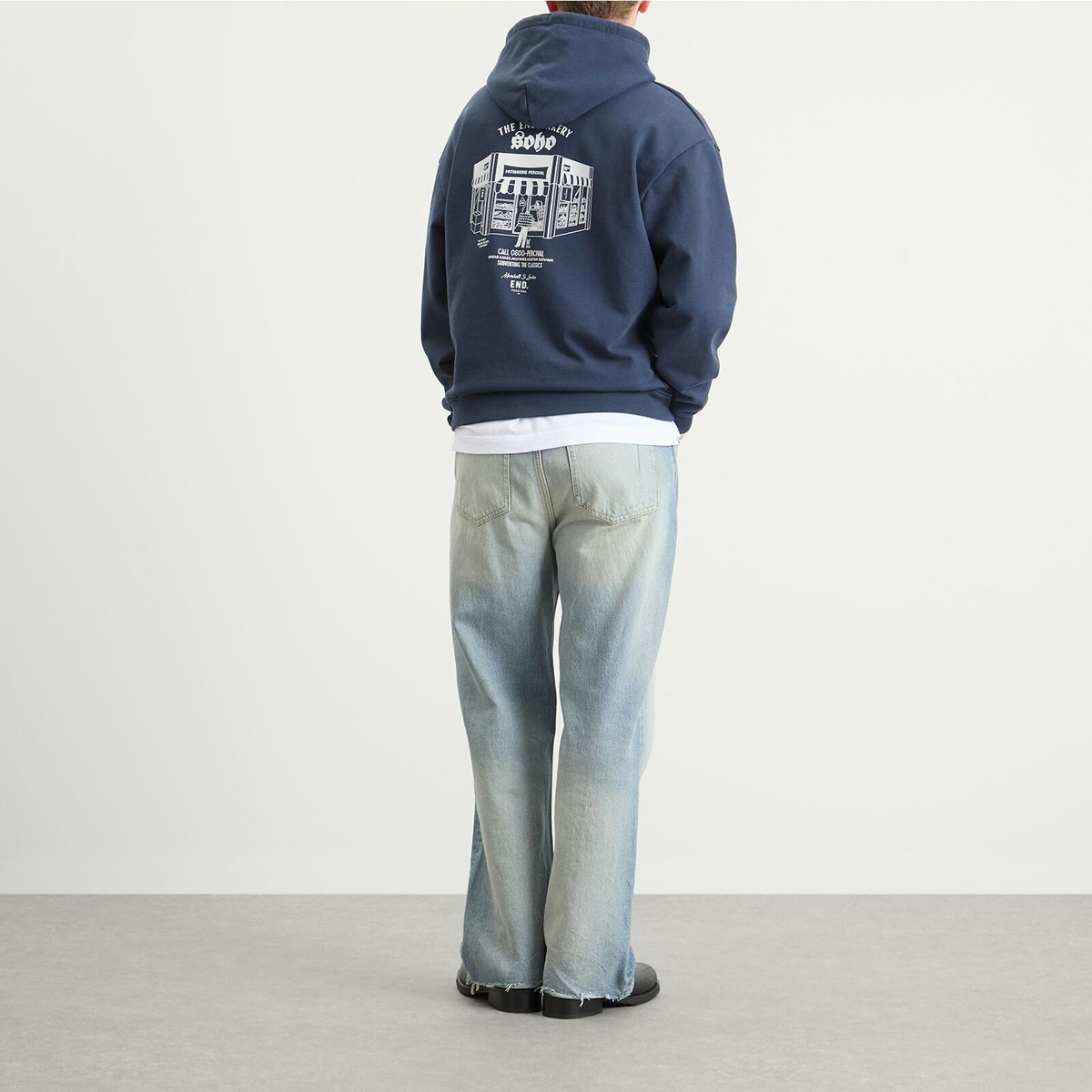 Percival Men's Patisserie Hoodie - Presented by END. in Navy