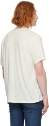 rag & bone Off-White Speckle T-Shirt