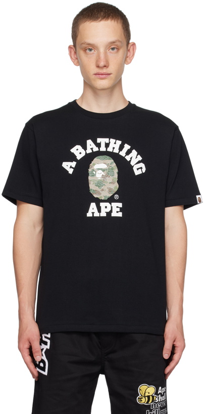 Photo: BAPE Black College T-Shirt