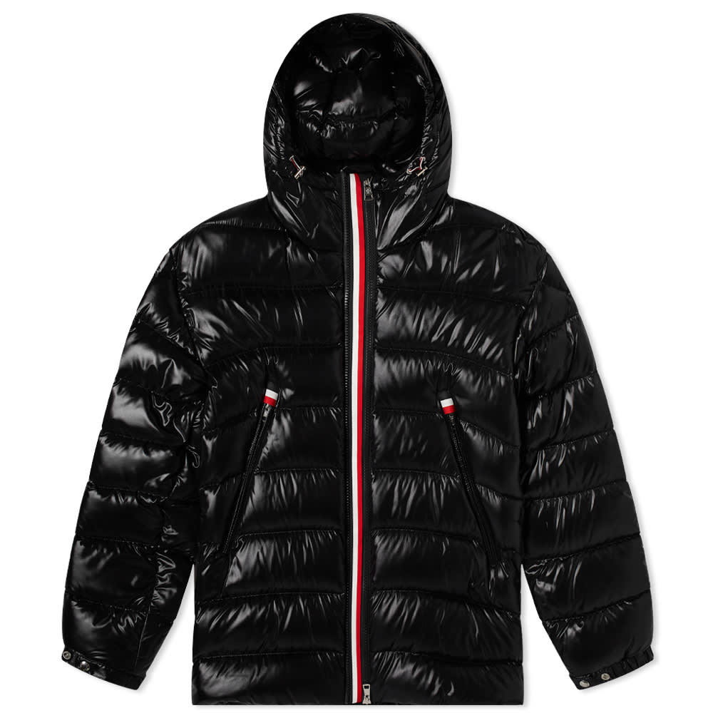 Photo: Moncler Courcillon Tricolore Zip Hooded Down Jacket