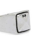 TwoJeys Studded Signet Ring in Silver