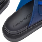 Alexander McQueen Men's Transparent Hybrid Sandal Sneakers in Electric Blue